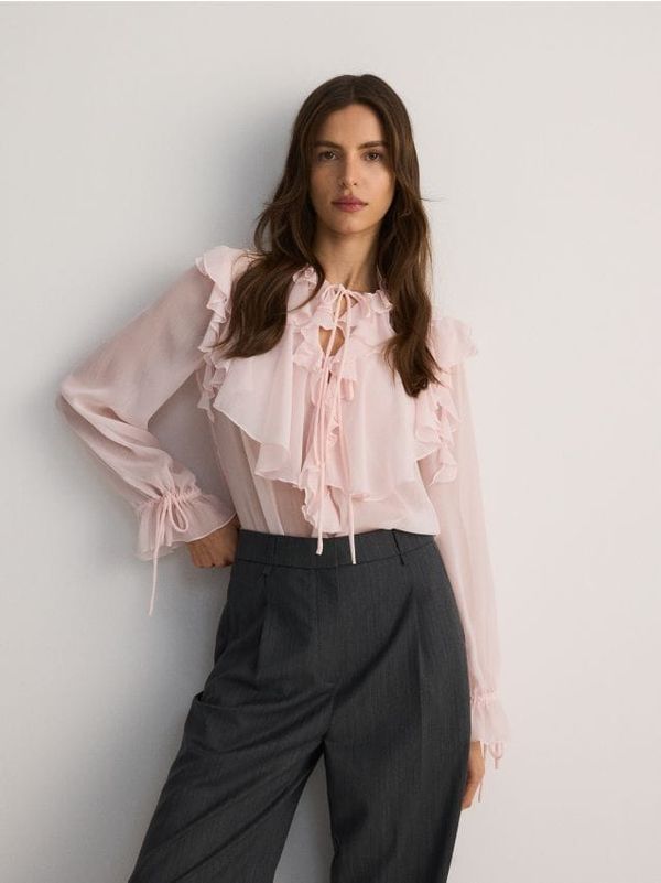 Reserved Reserved - LADIES` BLOUSE - krem