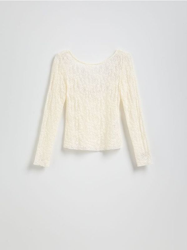 Reserved Reserved - LADIES` BLOUSE - krem