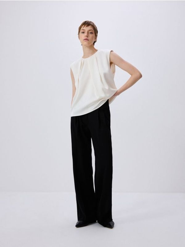 Reserved Reserved - LADIES` BLOUSE - krem