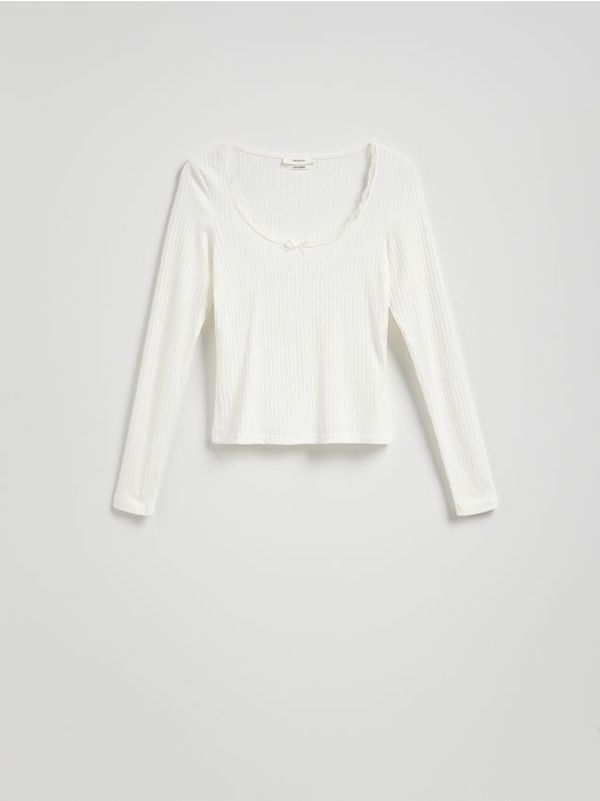 Reserved Reserved - LADIES` BLOUSE - krem