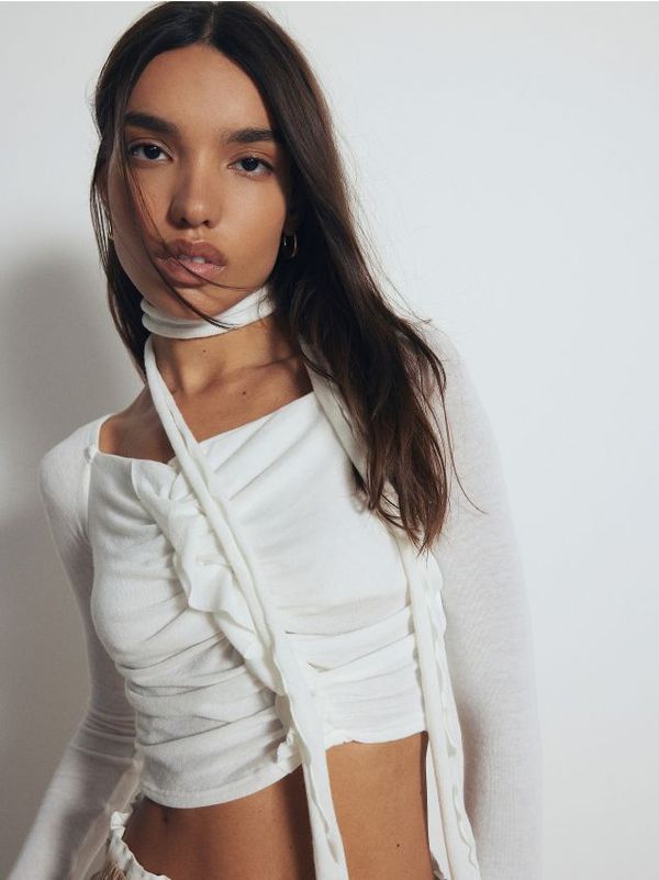 Reserved Reserved - LADIES` BLOUSE - krem