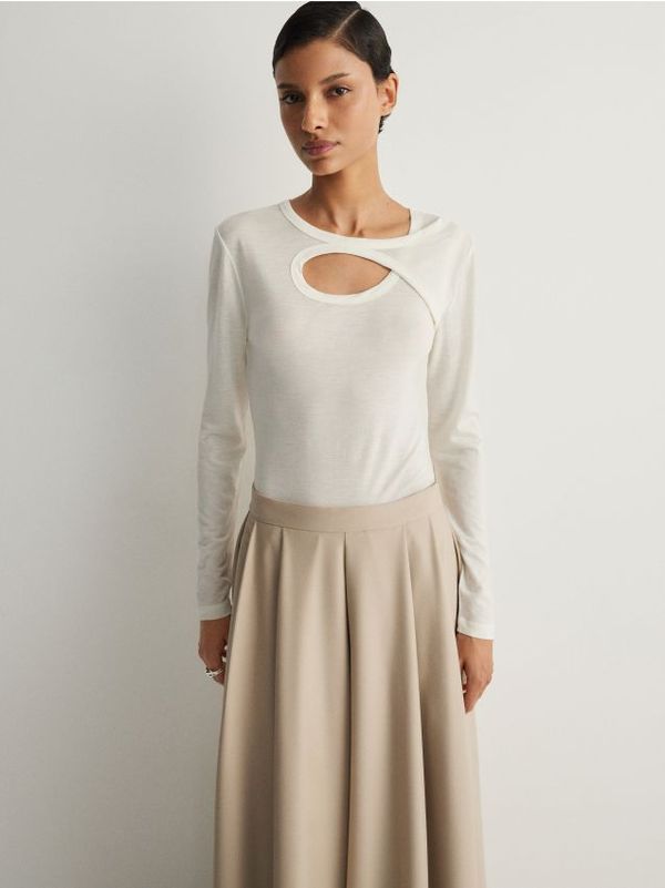 Reserved Reserved - LADIES` BLOUSE - krem