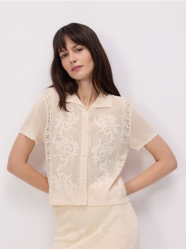 Reserved Reserved - LADIES` BLOUSE - krem