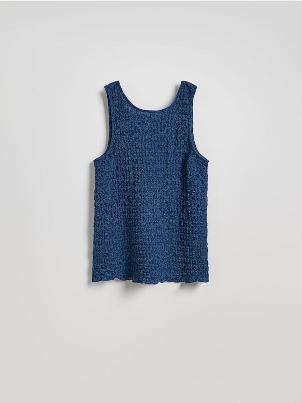 Reserved Reserved - LADIES` BLOUSE - mornarsko plava