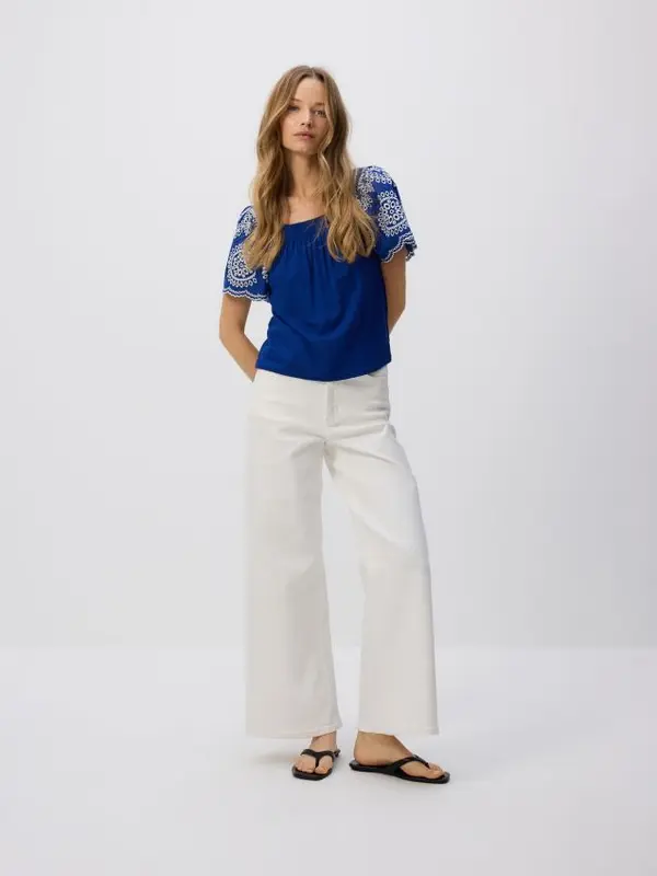 Reserved Reserved - LADIES` BLOUSE - mornarsko plava