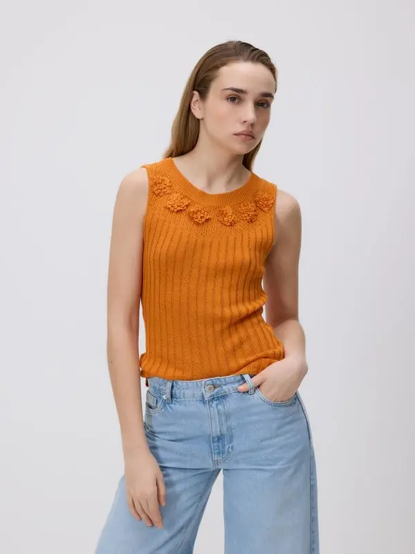 Reserved Reserved - LADIES` BLOUSE - narančasta