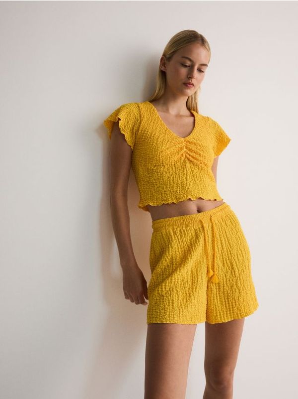 Reserved Reserved - LADIES` BLOUSE - narančasta