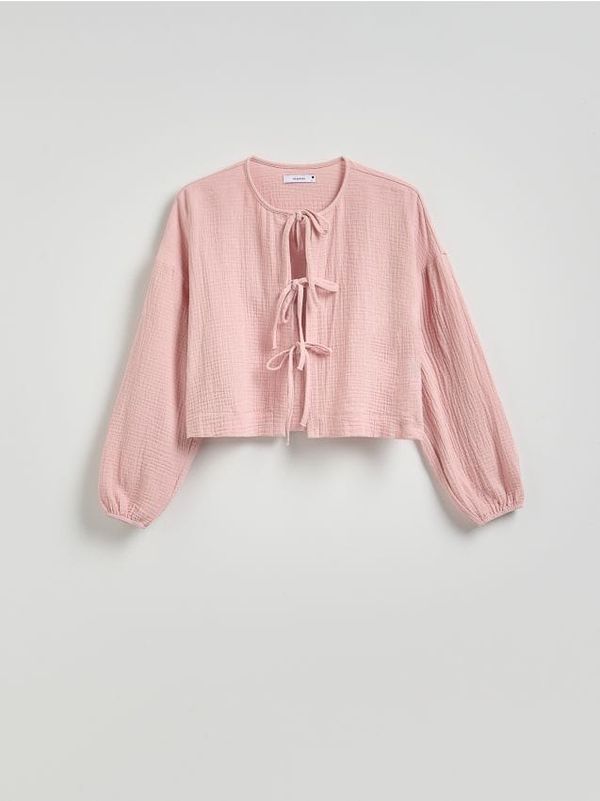 Reserved Reserved - LADIES` BLOUSE - pastelnoružičasto