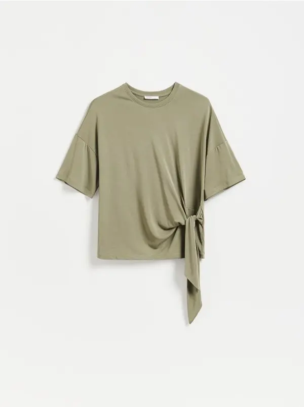 Reserved Reserved - LADIES` BLOUSE - smeđezeleno