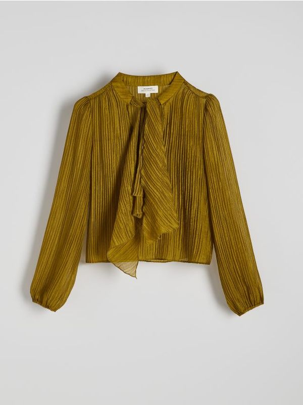 Reserved Reserved - LADIES` BLOUSE - svjetlomaslinasto