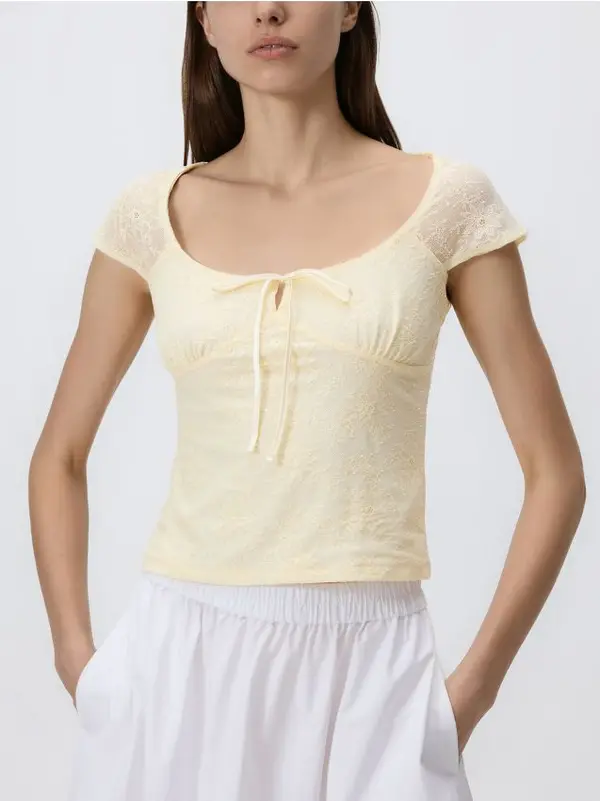 Reserved Reserved - LADIES` BLOUSE - svjetložuto