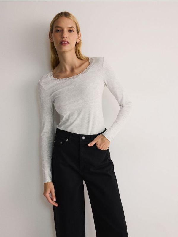 Reserved Reserved - LADIES` BLOUSE - tamnosivo