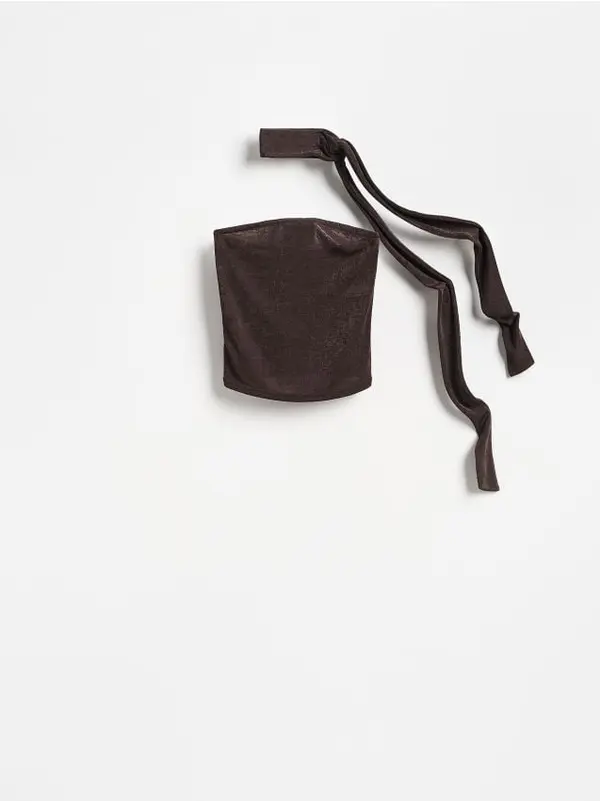 Reserved Reserved - LADIES` BLOUSE - tamnosmeđe
