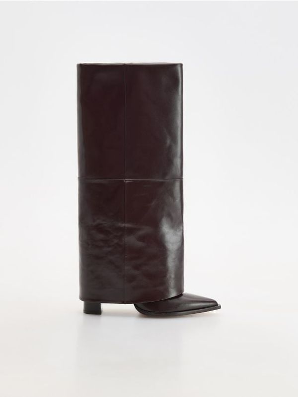 Reserved Reserved - LADIES` BOOTS - boja mahagonija