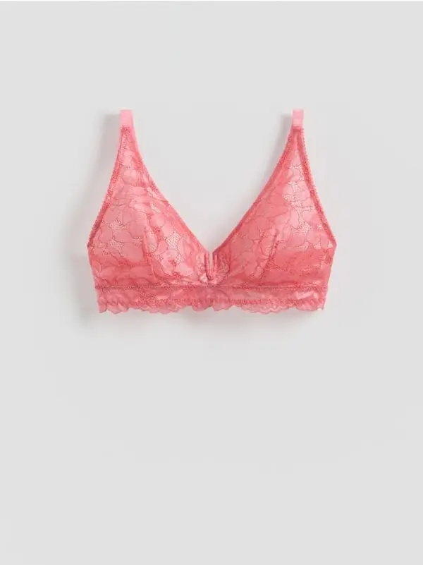 Reserved Reserved - LADIES` BRASSIERE - koraljno