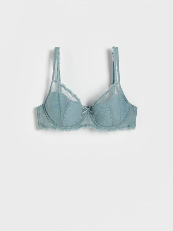 Reserved Reserved - LADIES` BRASSIERE - plavozeleno