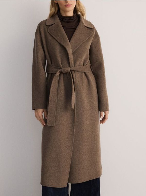 Reserved Reserved - LADIES` COAT - boja kave