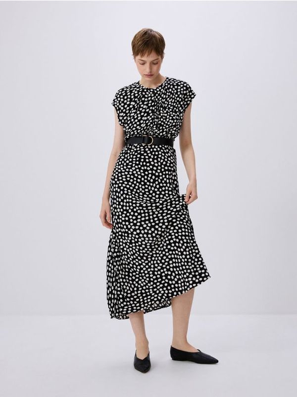 Reserved Reserved - LADIES` DRESS & BELT - šaren