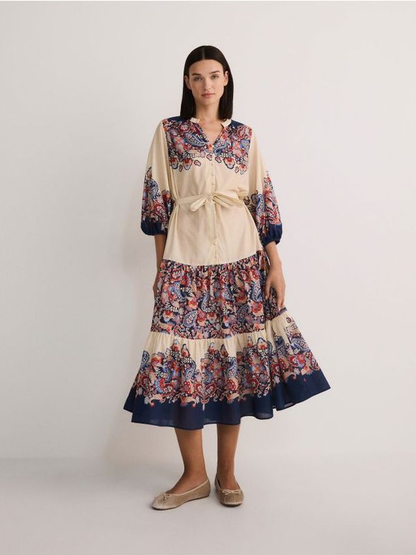 Reserved Reserved - LADIES` DRESS - bež