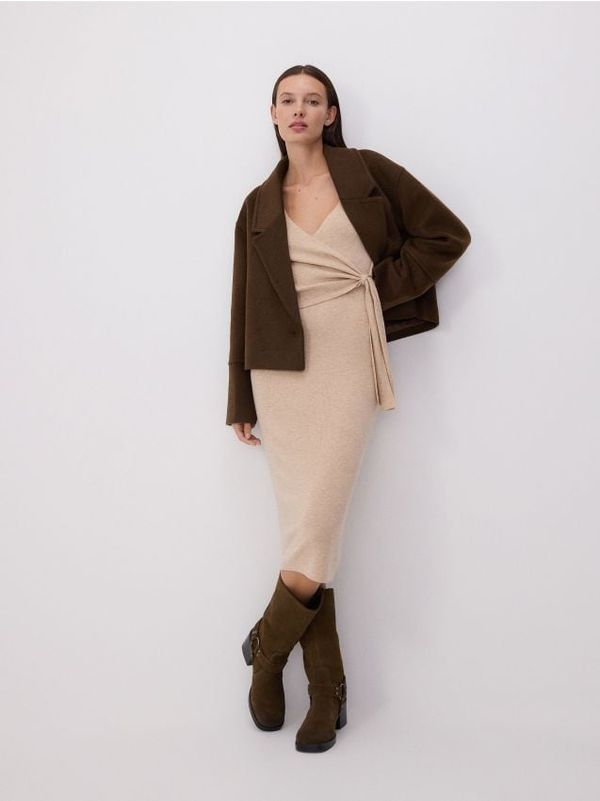 Reserved Reserved - LADIES` DRESS - bež