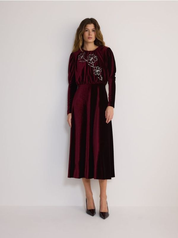 Reserved Reserved - LADIES` DRESS - burgundy
