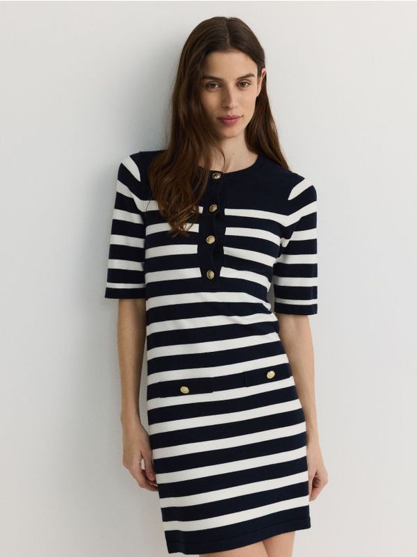 Reserved Reserved - LADIES` DRESS - mornarsko plava