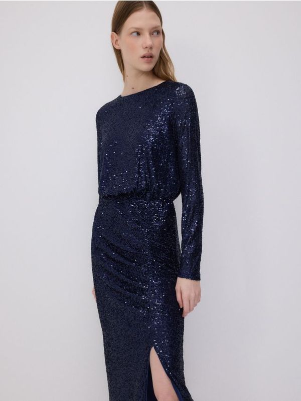 Reserved Reserved - LADIES` DRESS - mornarsko plava