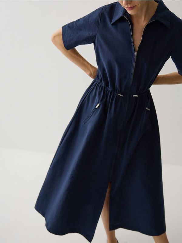 Reserved Reserved - LADIES` DRESS - mornarsko plava