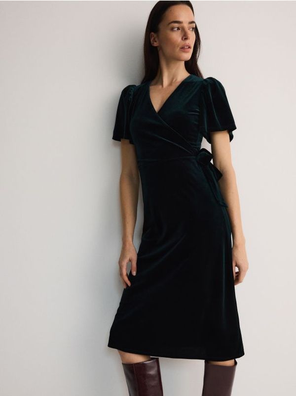 Reserved Reserved - LADIES` DRESS - plavozeleno