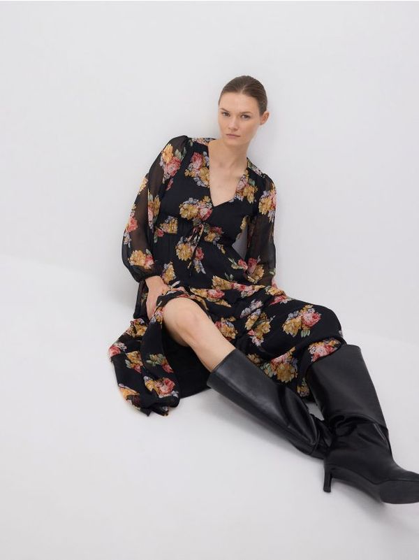 Reserved Reserved - LADIES` DRESS - šaren