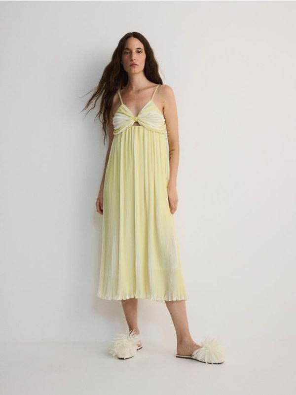 Reserved Reserved - LADIES` DRESS - svjetložuto