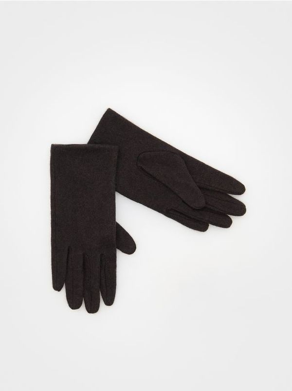 Reserved Reserved - LADIES` GLOVES - smeđi