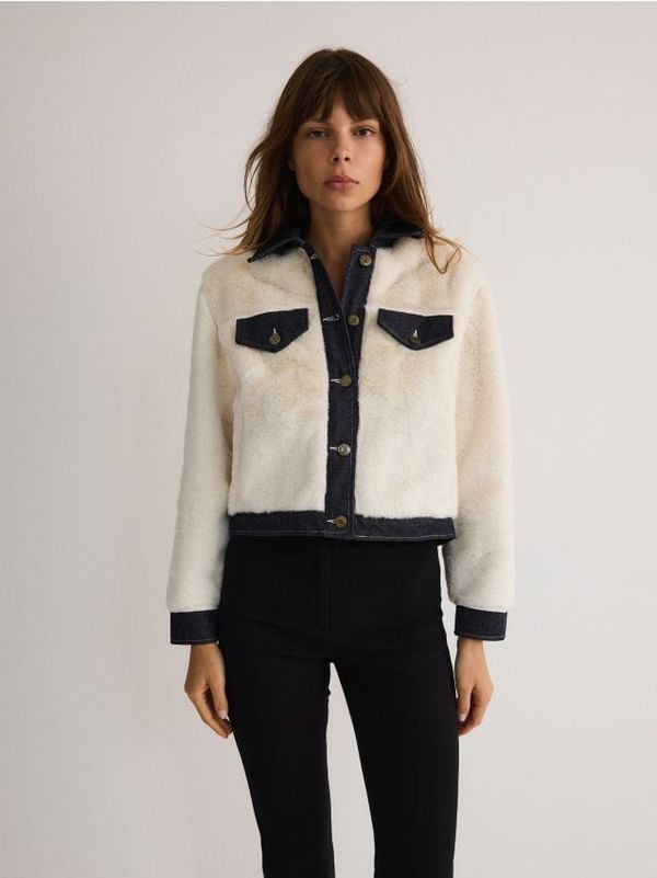 Reserved Reserved - LADIES` JACKET - krem