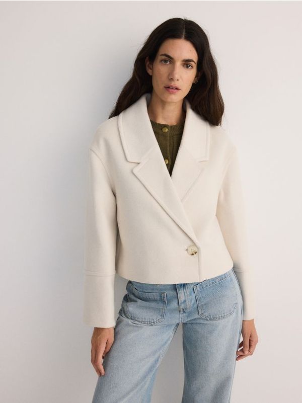 Reserved Reserved - LADIES` JACKET - krem