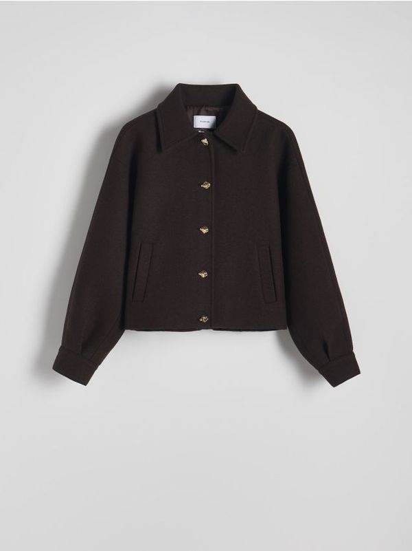 Reserved Reserved - LADIES` JACKET - tamnosmeđe