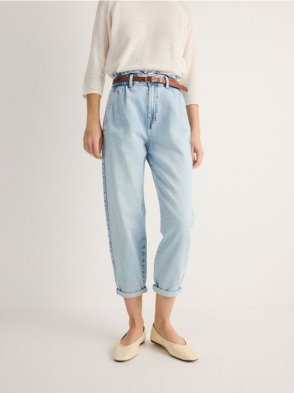 Reserved Reserved - LADIES` JEANS TROUSERS & BELT - plava