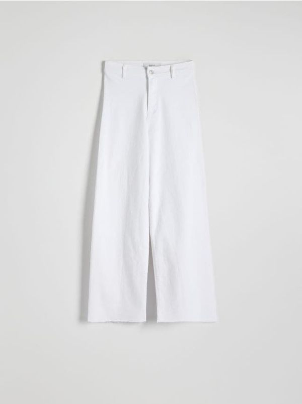 Reserved Reserved - LADIES` JEANS TROUSERS - bijela