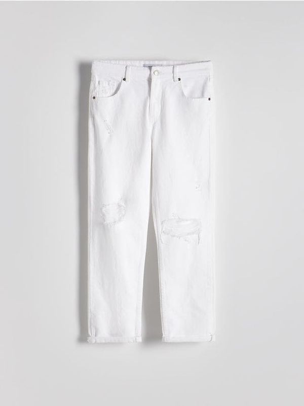 Reserved Reserved - LADIES` JEANS TROUSERS - bijela