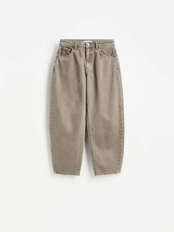 Reserved Reserved - LADIES` JEANS TROUSERS - boja kave