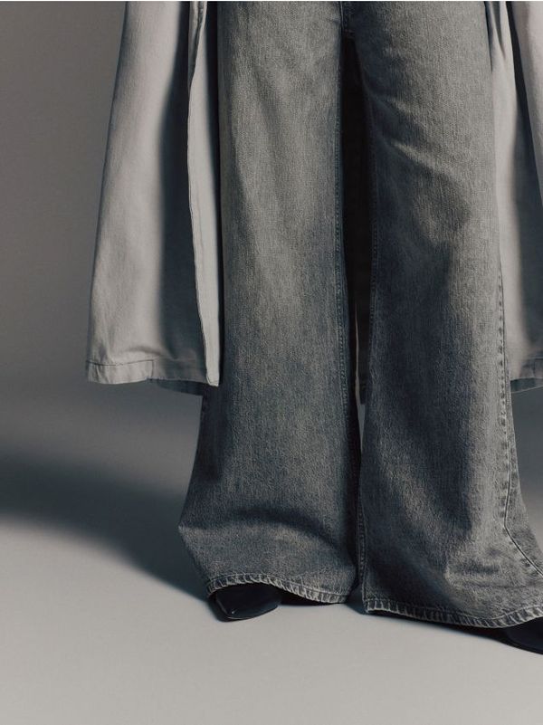 Reserved Reserved - LADIES` JEANS TROUSERS - light grey