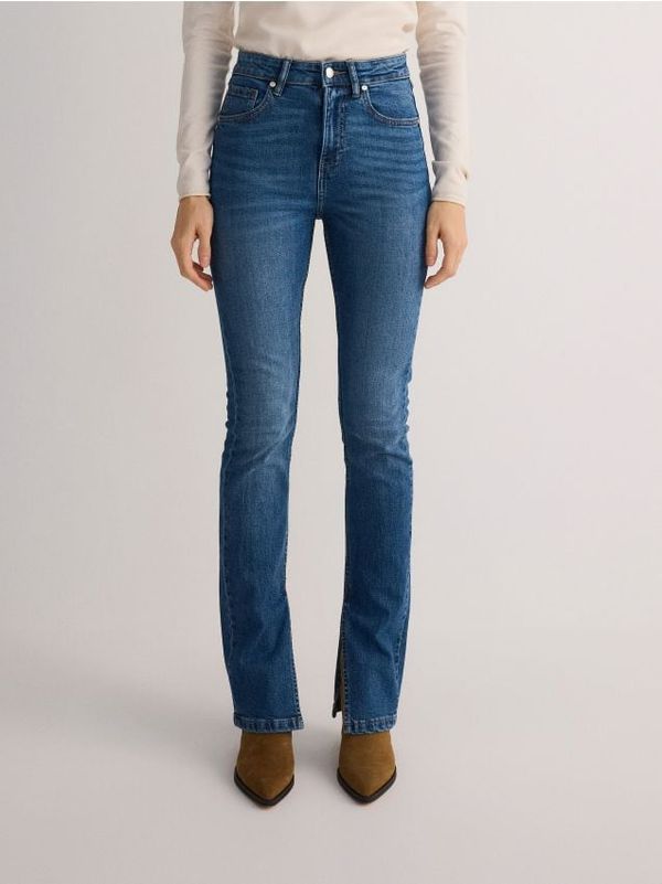 Reserved Reserved - LADIES` JEANS TROUSERS - mornarsko plava