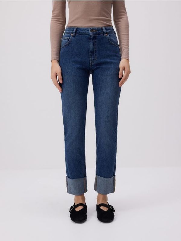 Reserved Reserved - LADIES` JEANS TROUSERS - mornarsko plava