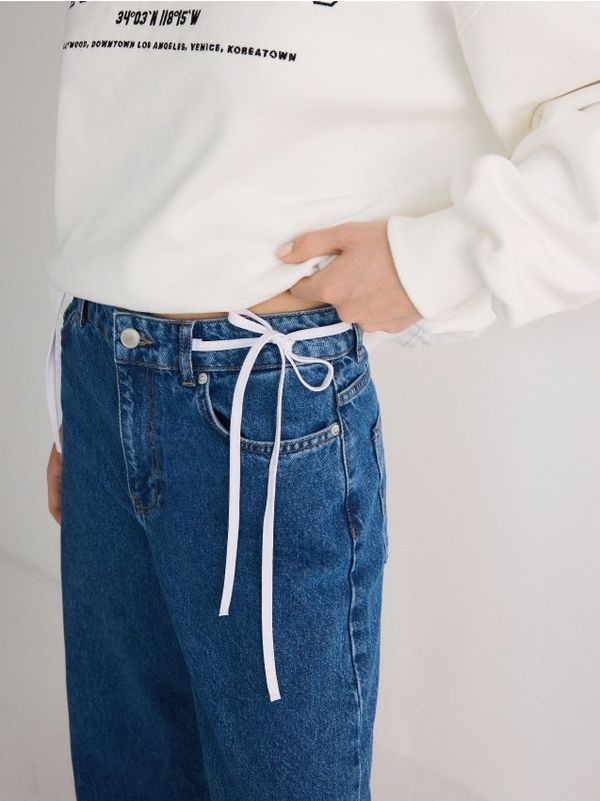 Reserved Reserved - LADIES` JEANS TROUSERS - plava