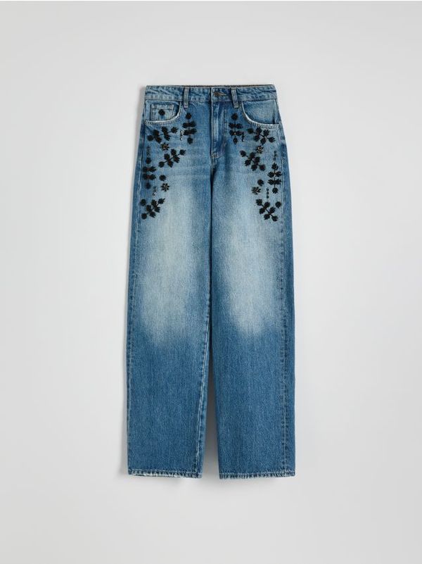 Reserved Reserved - LADIES` JEANS TROUSERS - plavo