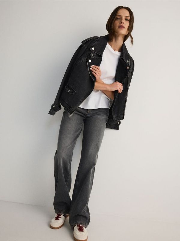 Reserved Reserved - LADIES` JEANS TROUSERS - siva