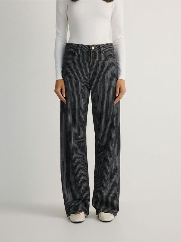 Reserved Reserved - LADIES` JEANS TROUSERS - siva