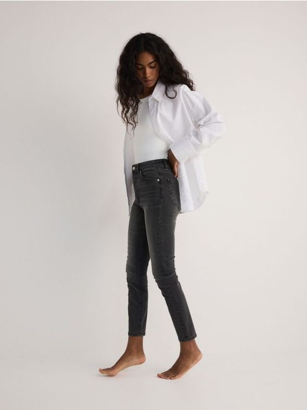 Reserved Reserved - LADIES` JEANS TROUSERS - svijetlo siva