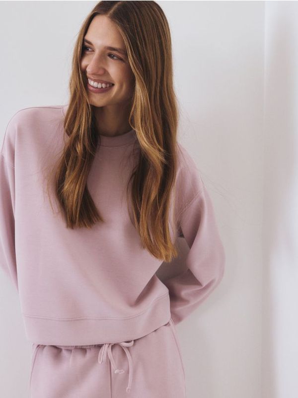 Reserved Reserved - LADIES` JOGGING TOP - pastelnoružičasto