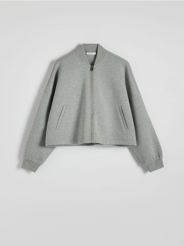 Reserved Reserved - LADIES` JOGGING TOP - srednjesivo