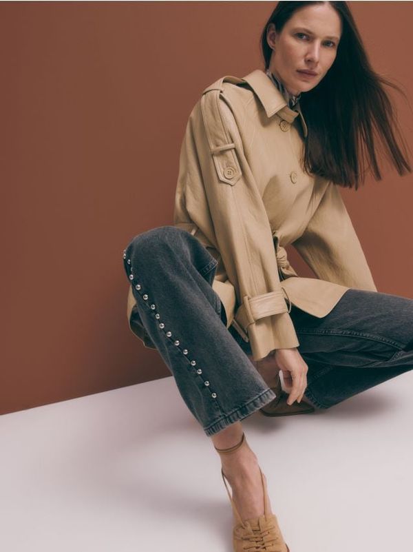 Reserved Reserved - LADIES` MULES - boja senfa